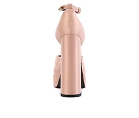 Women's Rag & Co Martin Block Heel Platform Pumps