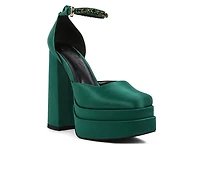 Women's Rag & Co Martin Block Heel Platform Pumps