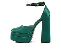 Women's Rag & Co Martin Block Heel Platform Pumps