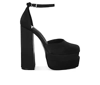 Women's Rag & Co Martin Block Heel Platform Pumps