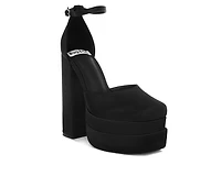Women's Rag & Co Martin Block Heel Platform Pumps