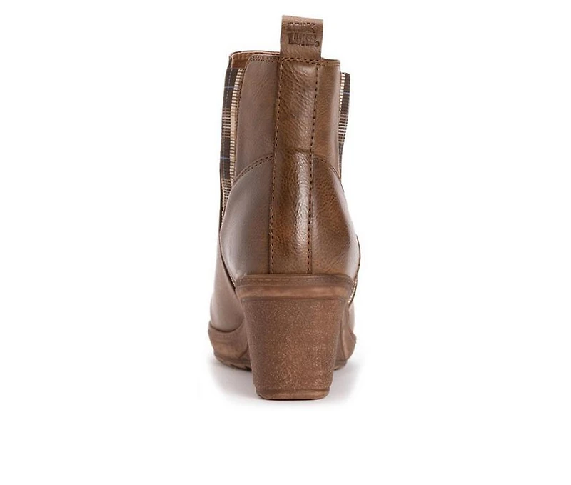 Women's MUK LUKS England Oxford Wedge Booties