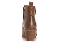 Women's MUK LUKS England Oxford Wedge Booties