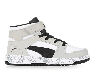 Boys' Puma Little Kid & Big Rebound Layup Mid Marble Sneakers