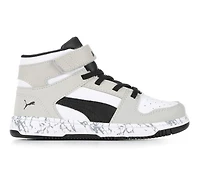 Boys' Puma Little Kid & Big Rebound Layup Mid Marble Sneakers
