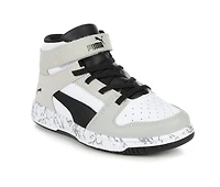 Boys' Puma Little Kid & Big Rebound Layup Mid Marble Sneakers