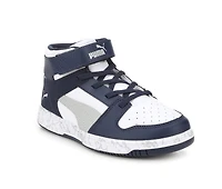 Boys' Puma Little Kid & Big Rebound Layup Mid Marble Sneakers