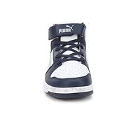 Boys' Puma Little Kid & Big Rebound Layup Mid Marble Sneakers