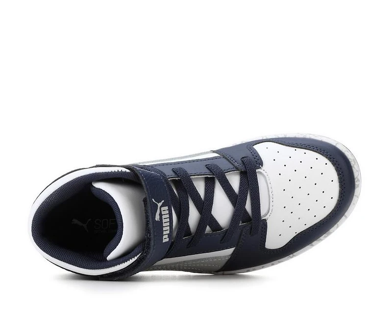 Boys' Puma Little Kid & Big Rebound Layup Mid Marble Sneakers