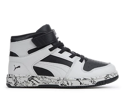 Boys' Puma Little Kid & Big Rebound Layup Mid Marble Sneakers