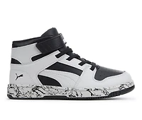 Boys' Puma Little Kid & Big Rebound Layup Mid Marble Sneakers