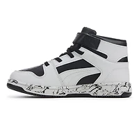 Boys' Puma Little Kid & Big Rebound Layup Mid Marble Sneakers