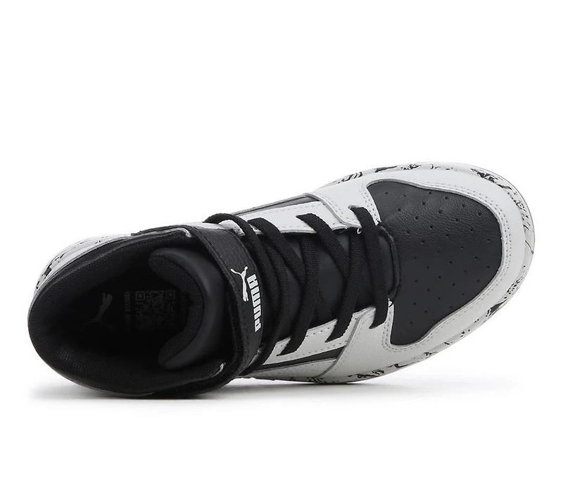 Boys' Puma Little Kid & Big Rebound Layup Mid Marble Sneakers