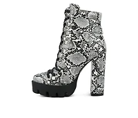 Women's London Rag Palmetto Lace Up Platform Booties