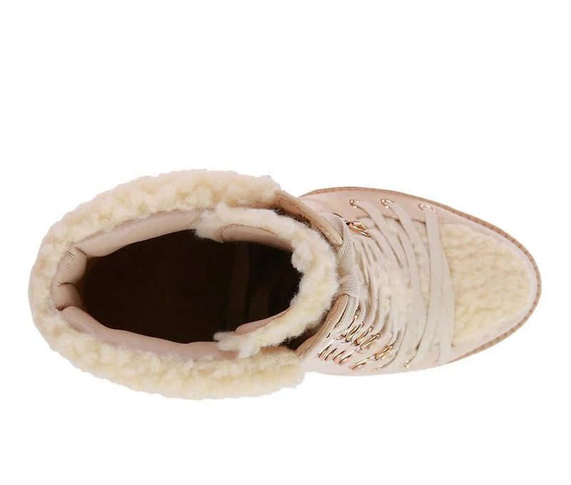 Women's London Rag Pines Lace Up Heeled Platform Boots