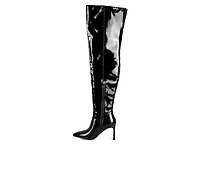 Women's London Rag Minkles Over The Knee Heeled Boots
