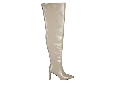 Women's London Rag Minkles Over The Knee Heeled Boots