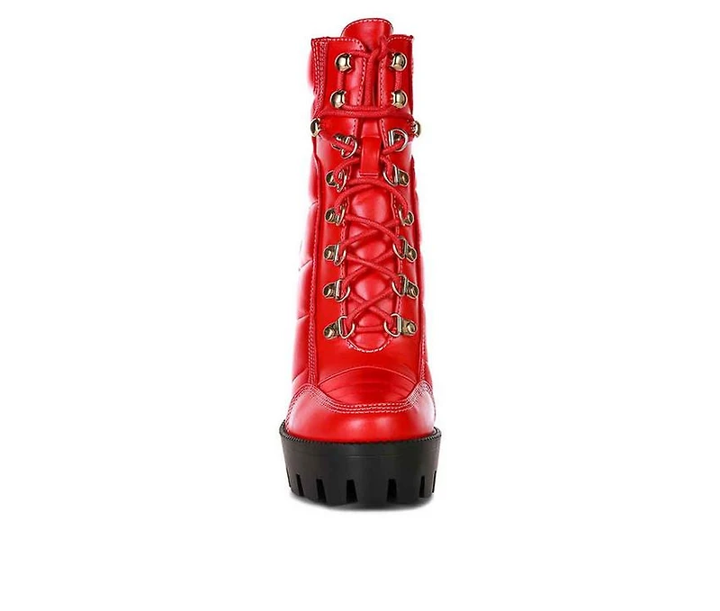 Women's London Rag Scotch Lace Up Heeled Booties