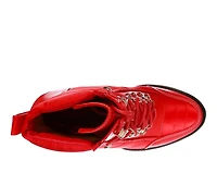 Women's London Rag Scotch Lace Up Heeled Booties