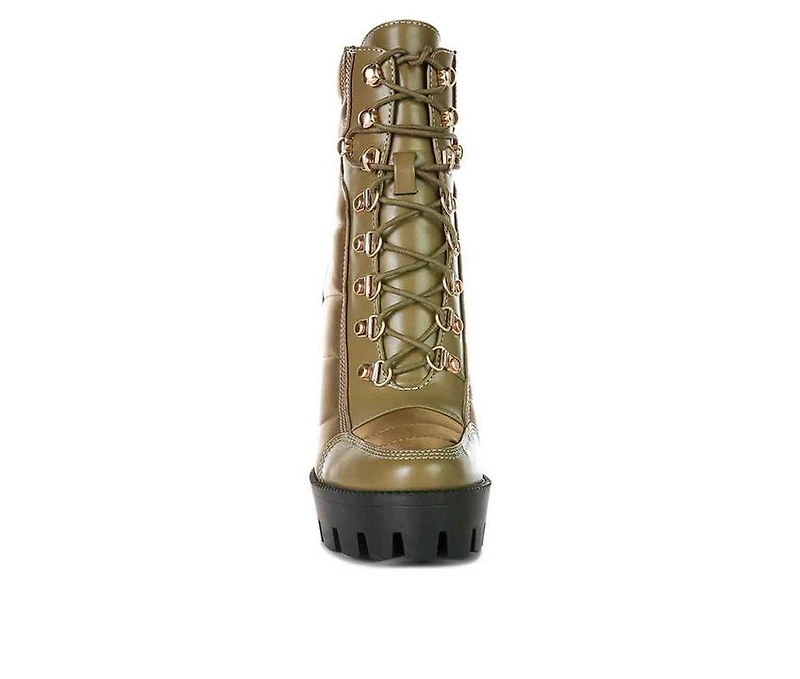 Women's London Rag Scotch Lace Up Heeled Booties