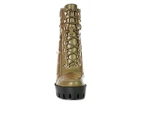 Women's London Rag Scotch Lace Up Heeled Booties