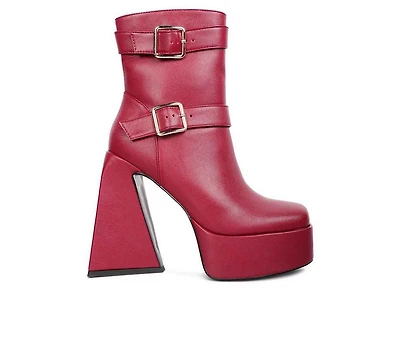 Women's London Rag Hot Cocoa Platform Heeled Booties
