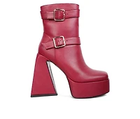 Women's London Rag Hot Cocoa Platform Heeled Booties