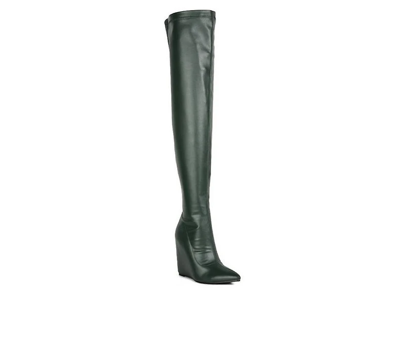 Women's London Rag Leggy Lass Over The Knee Wedge Heel