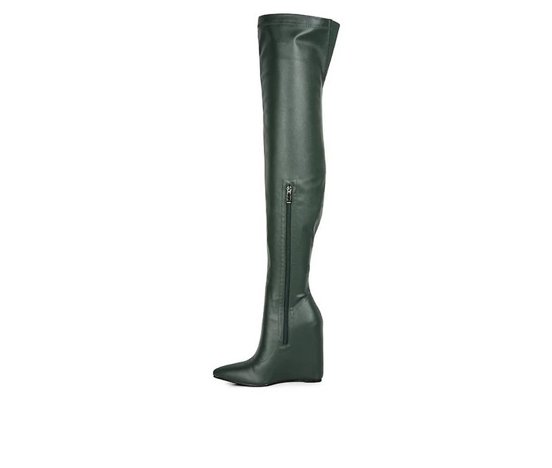 Women's London Rag Leggy Lass Over The Knee Wedge Heel