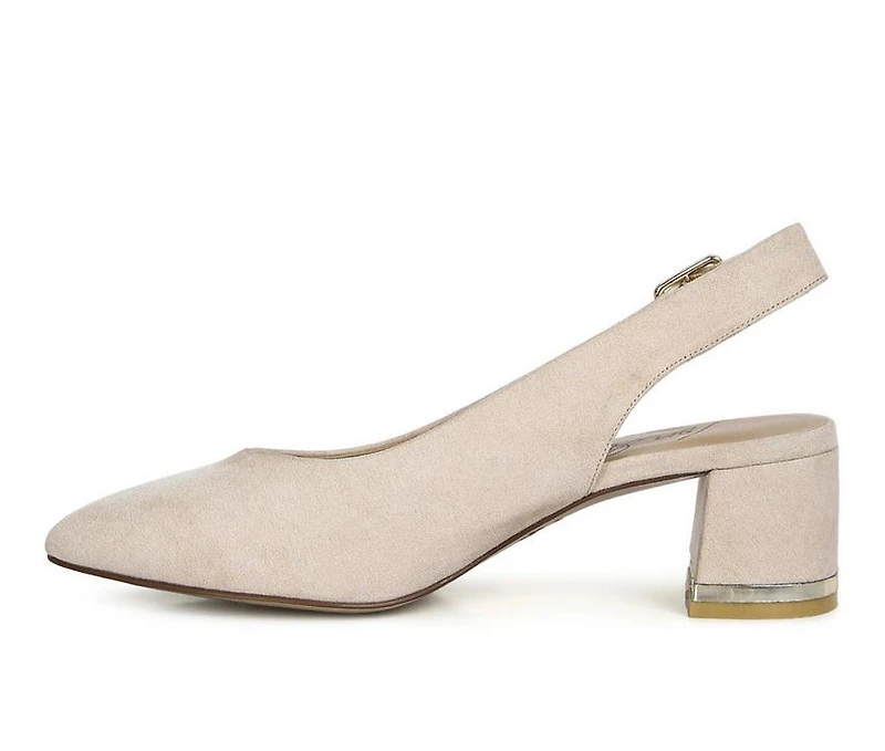 Women's London Rag Top Job Block Heel Pumps