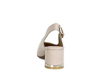 Women's London Rag Top Job Block Heel Pumps