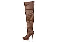 Women's London Rag Confetti Over The Knee Stiletto Boots