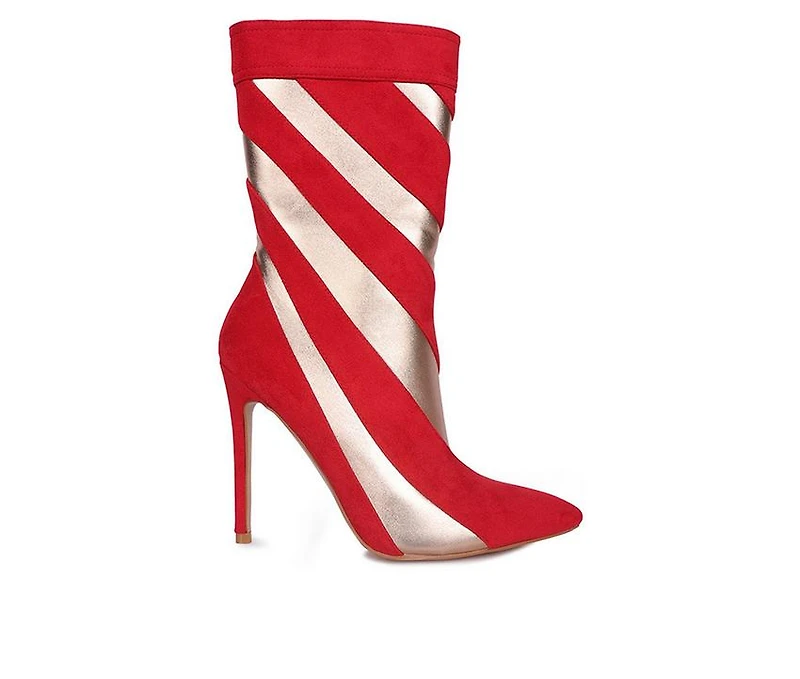 Women's London Rag Whistles Stiletto Mid Calf Boots