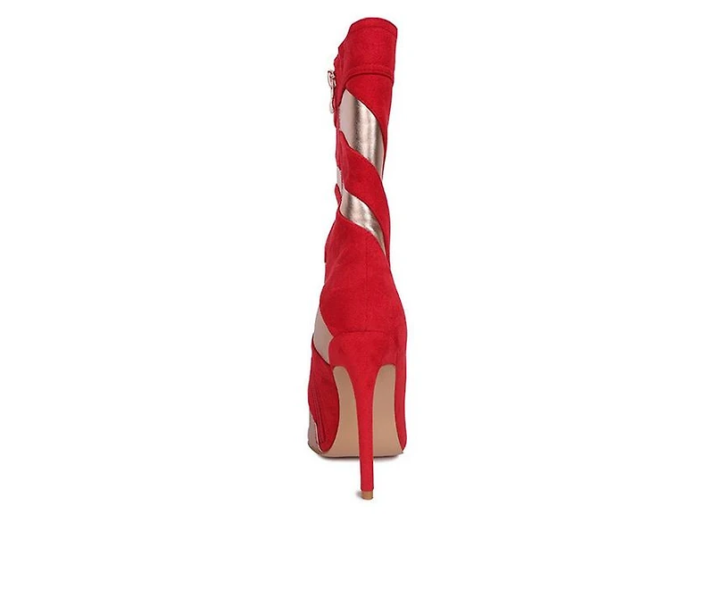 Women's London Rag Whistles Stiletto Mid Calf Boots