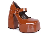 Women's Rag & Co Pablo Platform Block Heel Mary Janes