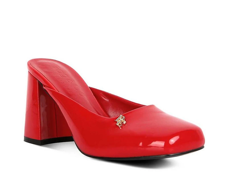 Women's Rag & Co Neoplast Block Heel Mules