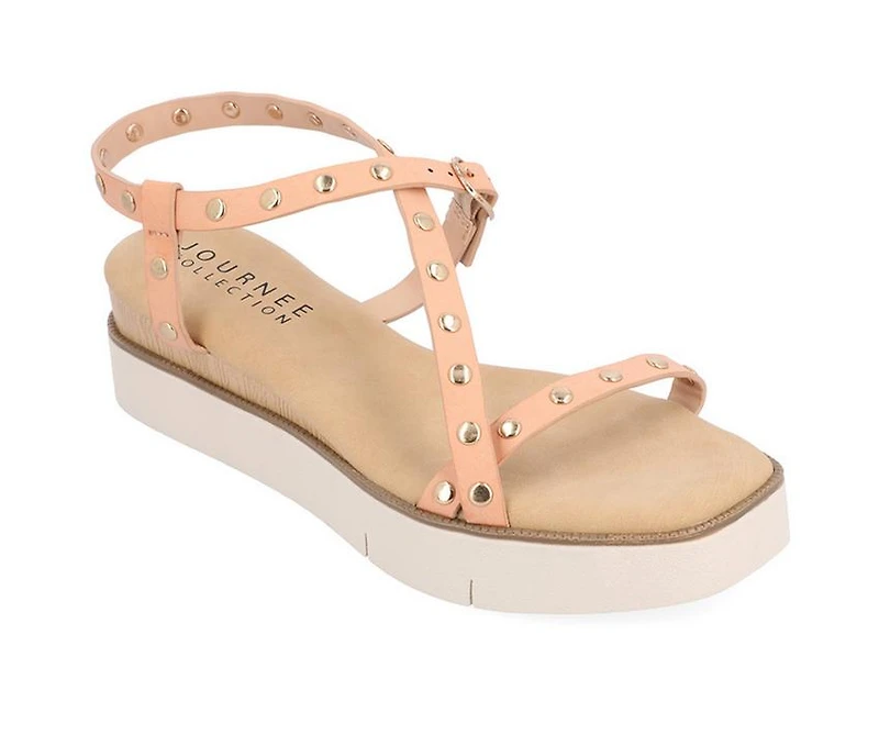 Women's Journee Collection Lindsay Low Wedge Platform Sandals