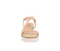 Women's Journee Collection Lindsay Low Wedge Platform Sandals
