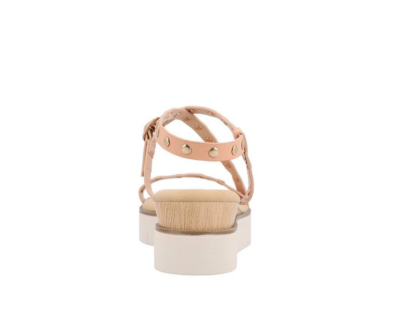 Women's Journee Collection Lindsay Low Wedge Platform Sandals