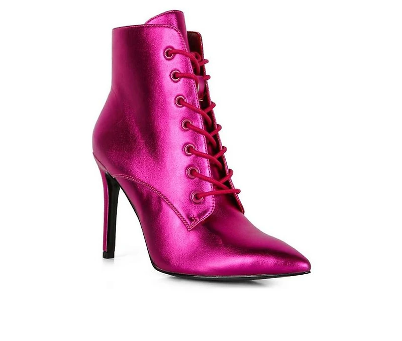 Women's Rag & Co Piet Stiletto Lace Up Booties