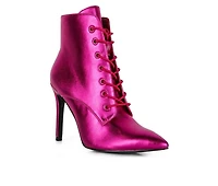 Women's Rag & Co Piet Stiletto Lace Up Booties