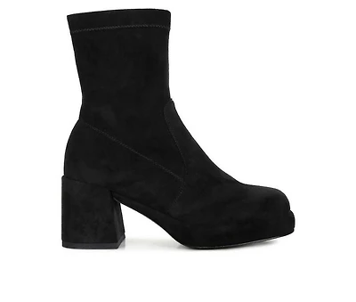 Women's Rag & Co Two Cubes Heeled Booties