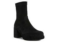 Women's Rag & Co Two Cubes Heeled Booties