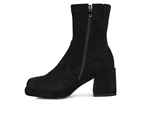Women's Rag & Co Two Cubes Heeled Booties