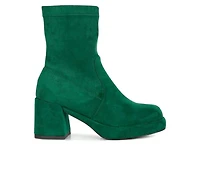 Women's Rag & Co Two Cubes Heeled Booties