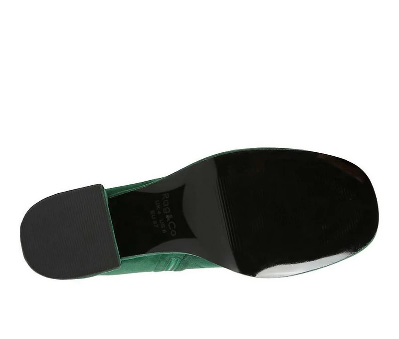 Women's Rag & Co Two Cubes Heeled Booties