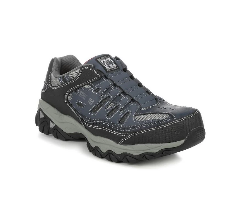 Men's Skechers Work 77161 Cankton Steel Toe Shoes