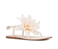 Women's New York and Company Big Flower Sandals