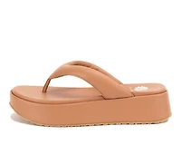 Women's Yellow Box Asbury Platform Flip-Flops