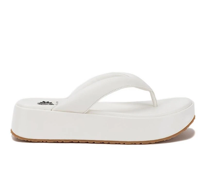 Women's Yellow Box Asbury Platform Flip-Flops
